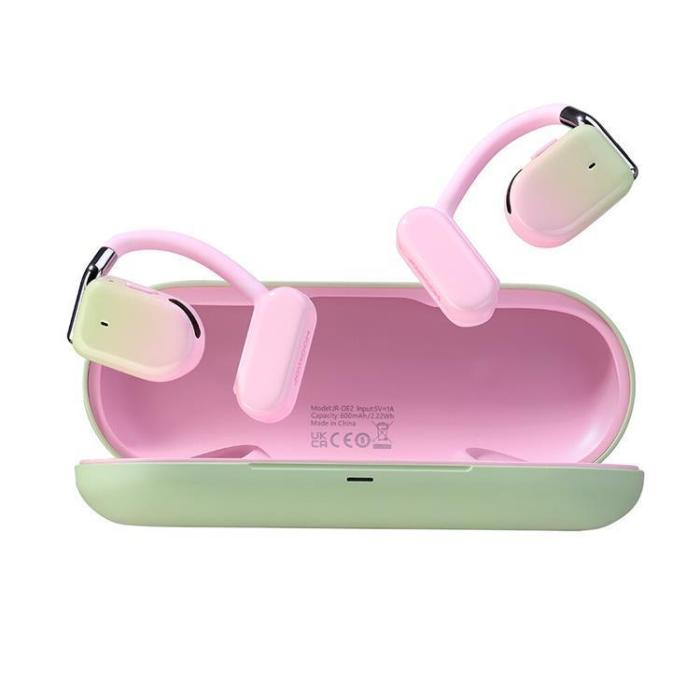 Joyroom - Joyroom Openfree TWS Trådlösa On-Ear Hörlurar - Rosa