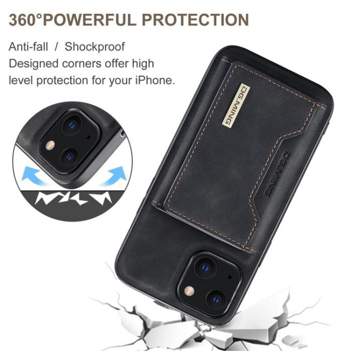 DG.MING - DG.MING iPhone 14 Plånboksfodral M2 Detachable 2in1 - Svart