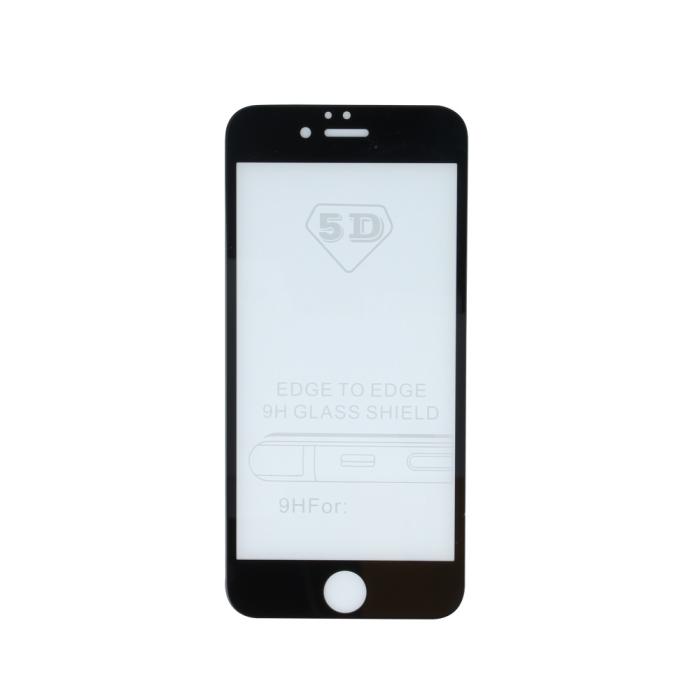 OEM - Härdat Glas Skärmskydd Svart Ram iPhone XR / 11