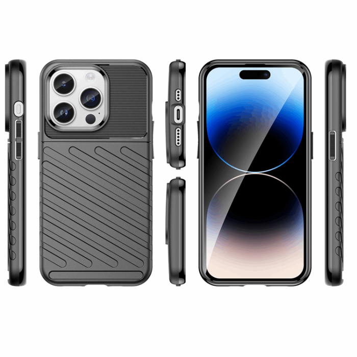 OEM - iPhone 15 Pro Max Mobilskal Thunder Armored - Svart