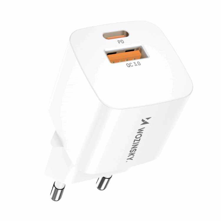 Wozinsky Väggladdare 20W USB-C/USB-A - Vit | 505295 | AlltMobil