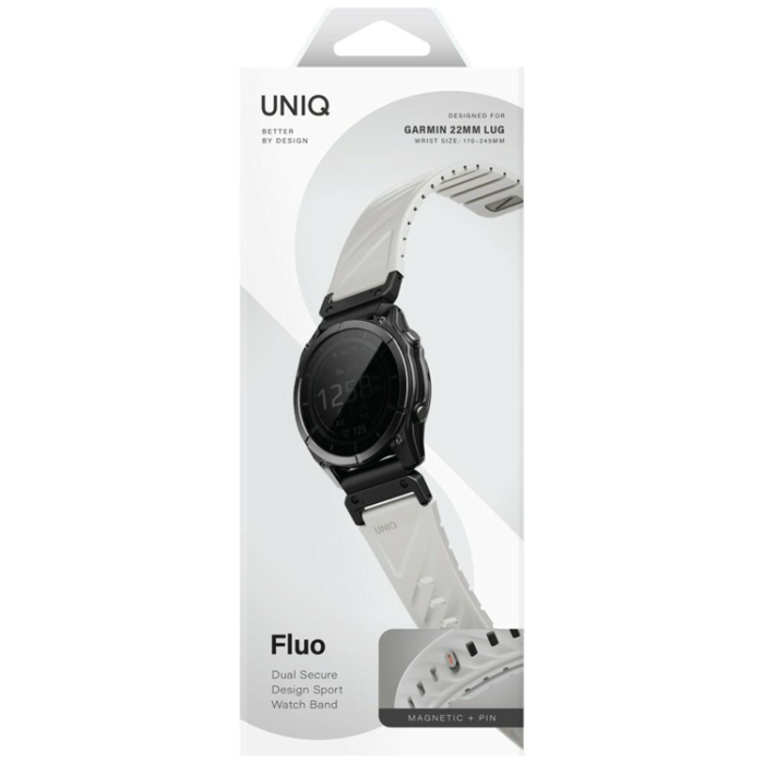 UNIQ - Uniq Armband För Garmin Watch (22mm) Fluo X - Grå