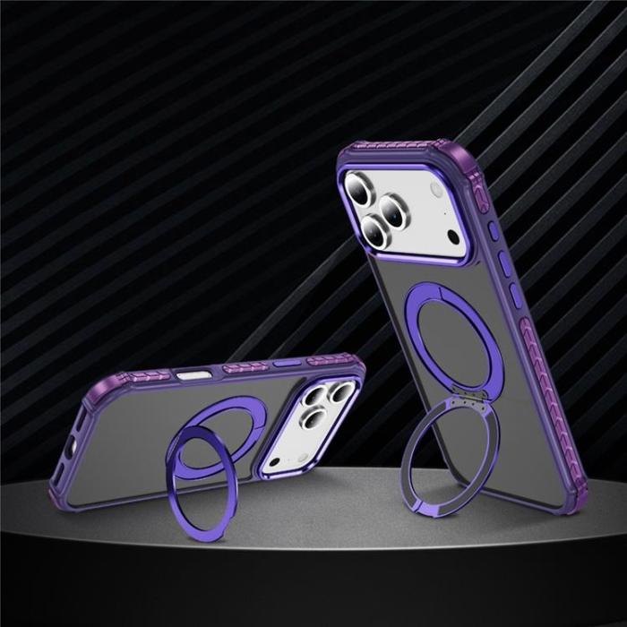 A-One Brand - iPhone 17 Pro Mobilskal MagSafe Skin Touch - Mörklila