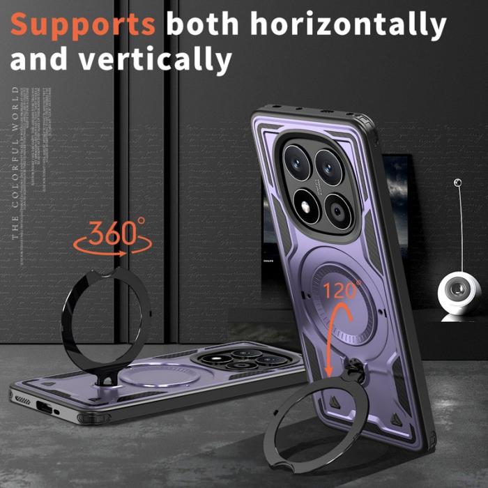 N/A - Xiaomi Redmi Note 14 Pro 5G Skal Plast MagSafe Skydd - Lila