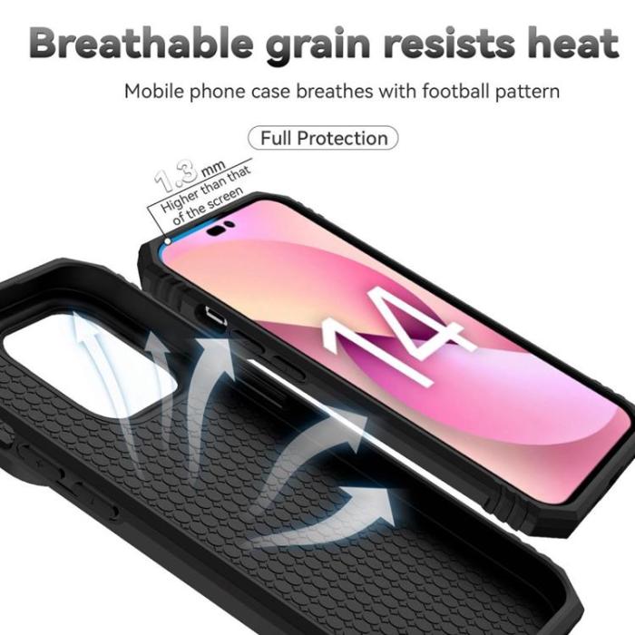 OEM - iPhone 14 Pro Skal Ringhållare Kickstand - Svart