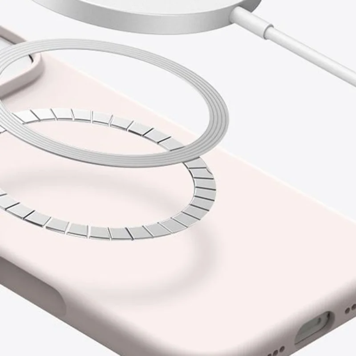A-One Brand - iPhone 17 Air Mobilskal MagSafe Ultra Thin Silicone - Rose Rosa