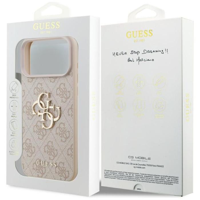 Guess - Guess iPhone 17 Pro Max Mobilskal 4G Big Logo - Rosa