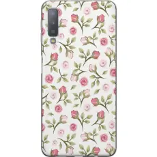 Gustaf - Mobilskal till Samsung Galaxy A7 (2018) med Blommigt
