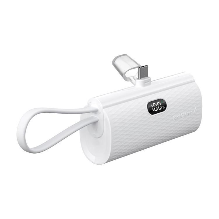 Forcell Powerbank 5000 mAh Typ-C PD 20W F5K3 F-ENERGY - Vit | 505295 | AlltMobil