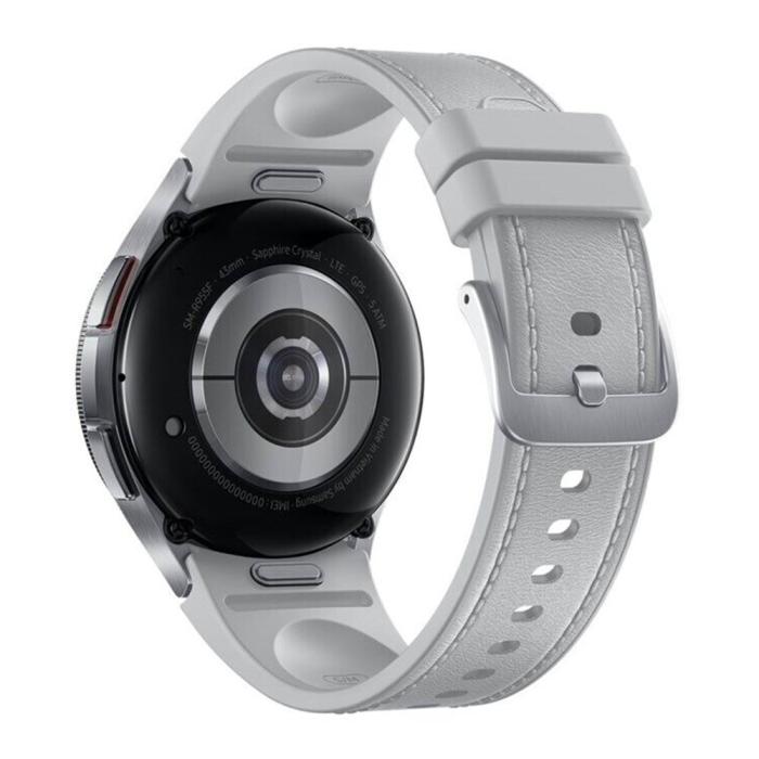 Samsung - (NY) Samsung Galaxy Watch 6 Classic 43mm R955 GPS + Cellular - Silver