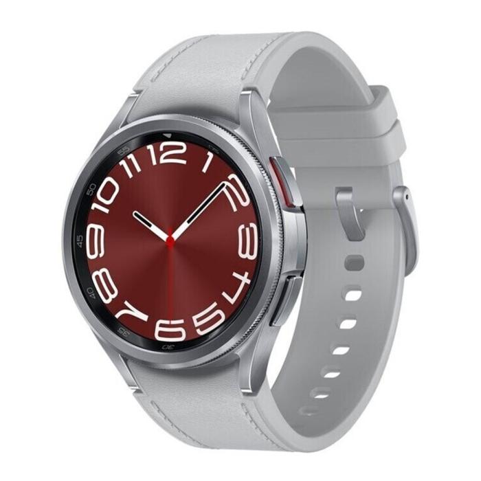 Samsung - (NY) Samsung Galaxy Watch 6 Classic 43mm R955 GPS + Cellular - Silver