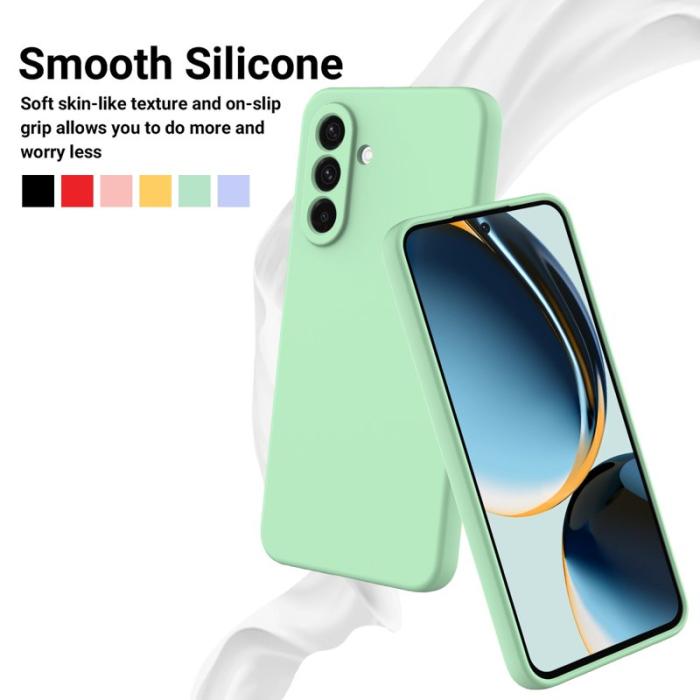 OEM - Mobilskal till Samsung Galaxy S26+ Flytande Silikon Med Handrem - Grön