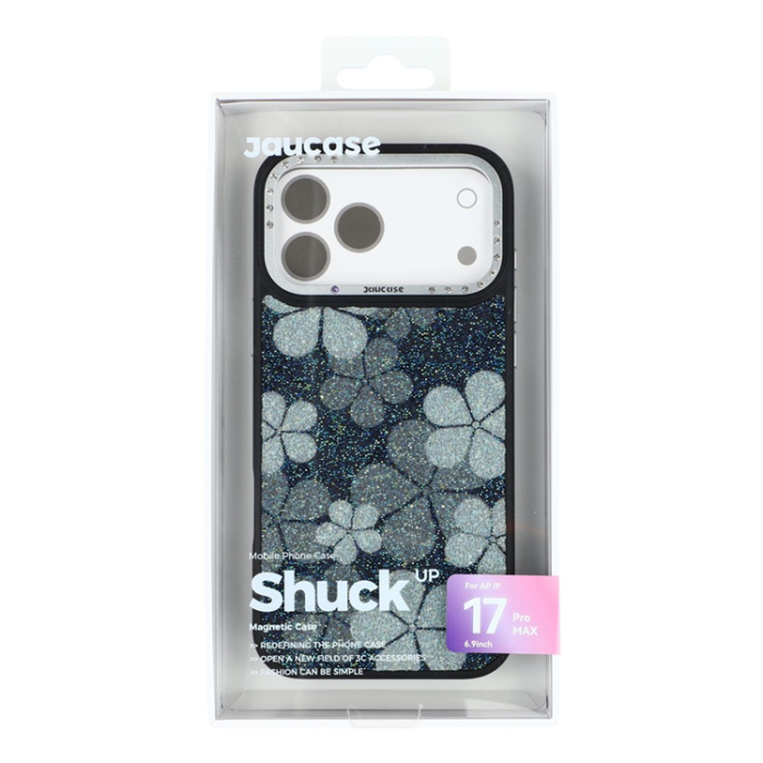 JAUCASE - JAUCASE iPhone 17 Pro Max MagSafe Mobilskal Flower - Svart