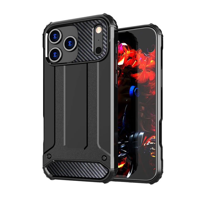 A-One Brand - iPhone 17 Pro Mobilskal Hybrid Armor - Svart