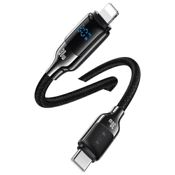USAMS Kabel USB-C–Lightning 30W 1,2m HX-serie (US-SJ743) - Silver