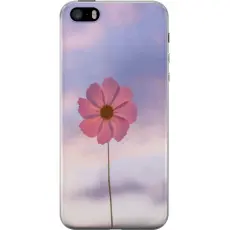 Gustaf - Mobilskal till Apple iPhone SE (2016) med Rosa blomma