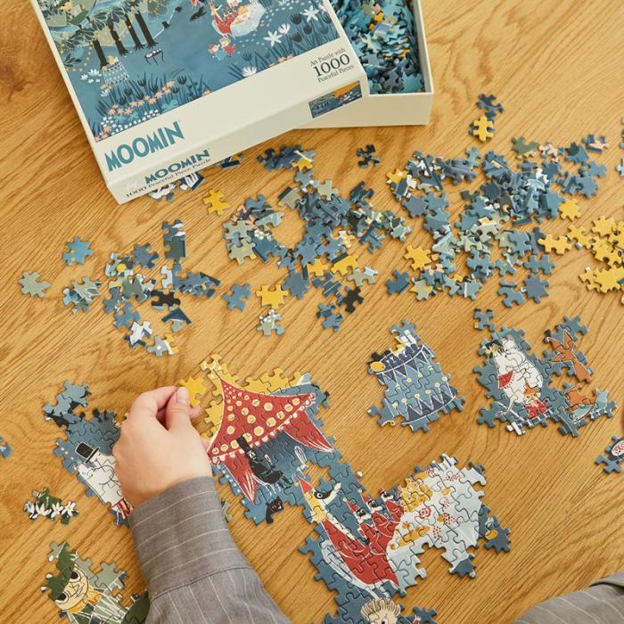 MOOMIN - MOOMIN Pussel 1000 Pcs Art Puzzle Blå