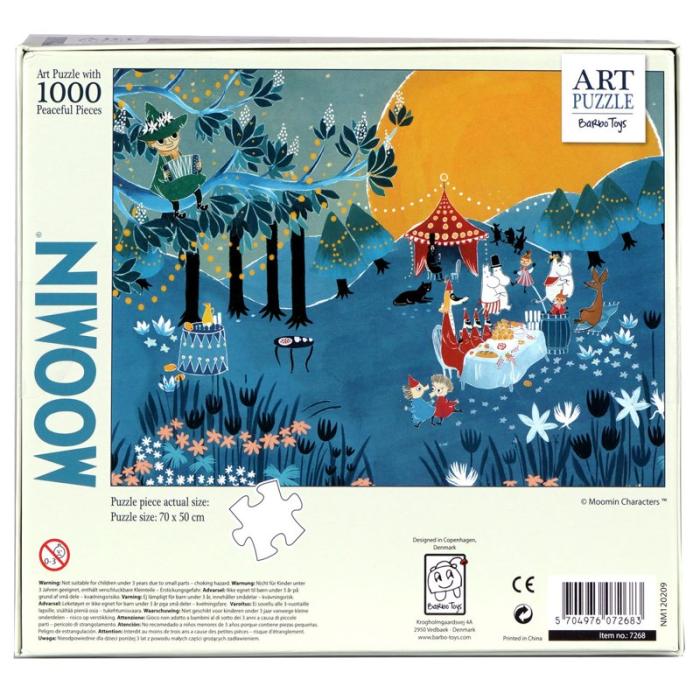 MOOMIN - MOOMIN Pussel 1000 Pcs Art Puzzle Blå