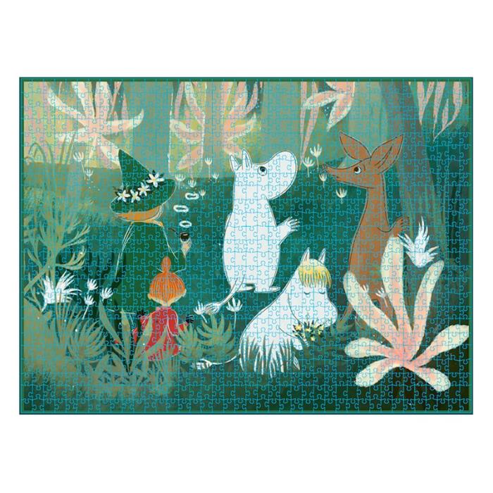 MOOMIN - MOOMIN Pussel 1000 Pcs Art Puzzle Grön