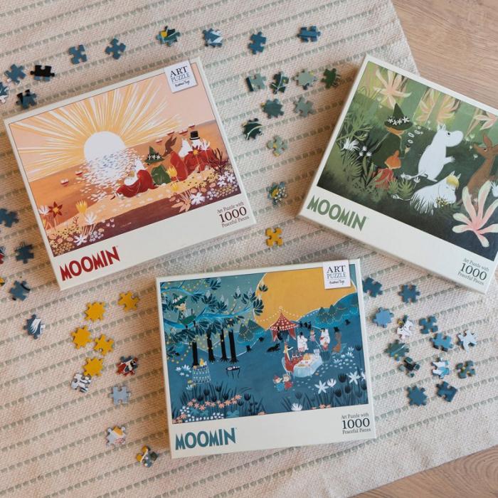 MOOMIN - MOOMIN Pussel 1000 Pcs Art Puzzle Grön