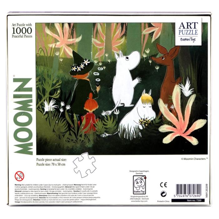 MOOMIN - MOOMIN Pussel 1000 Pcs Art Puzzle Grön