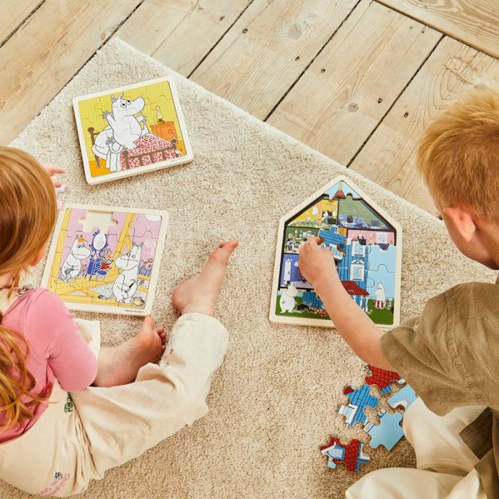 MOOMIN - MOOMIN Pussel 19 Pcs Wooden Framed Puzzle House