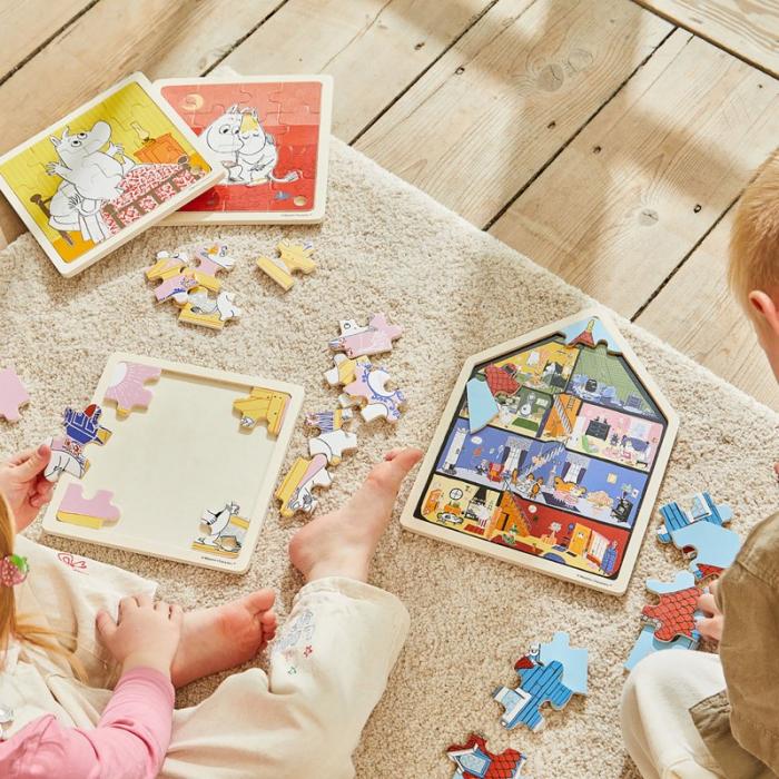 MOOMIN - MOOMIN Pussel 19 Pcs Wooden Framed Puzzle House