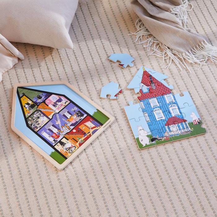 MOOMIN - MOOMIN Pussel 19 Pcs Wooden Framed Puzzle House