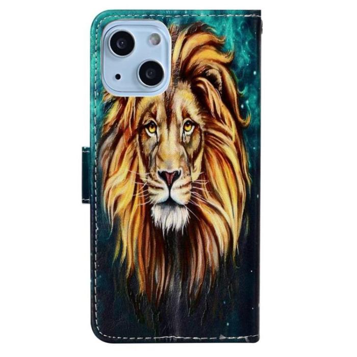 A-One Brand - iPhone 14 Plus Plånboksfodral Folio Flip - Lion
