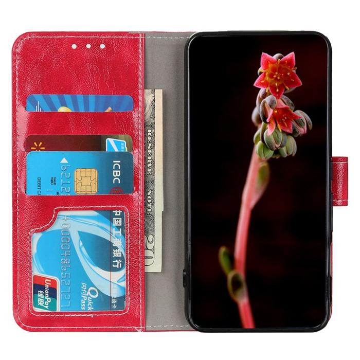 OEM - Plånboksfodral för Samsung Galaxy S26 Plus Konstläder - Röd