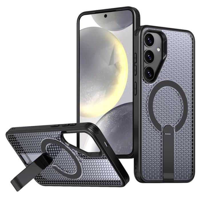 OEM - Mobilskal för Samsung Galaxy S26 Magnetiskt Kickstand TPU + PC - Svart