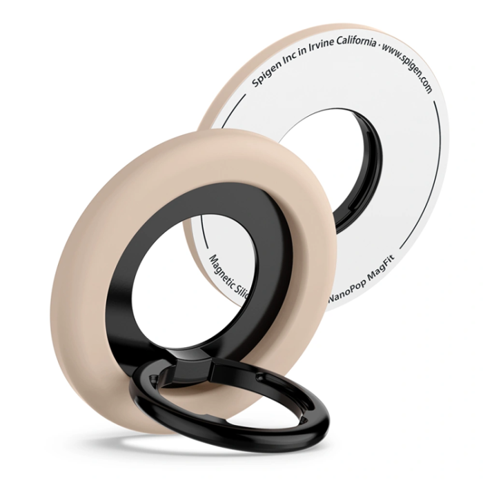 Spigen - Spigen Mobil Ringhållare Magsafe Magnetic Nano Pop - Beige