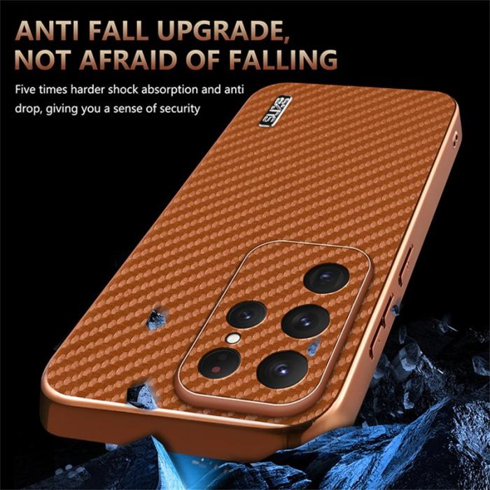 AZNS - AZNS Mobilskal för Samsung Galaxy S26 Ultra Karbonfiber PU TPU - Blå