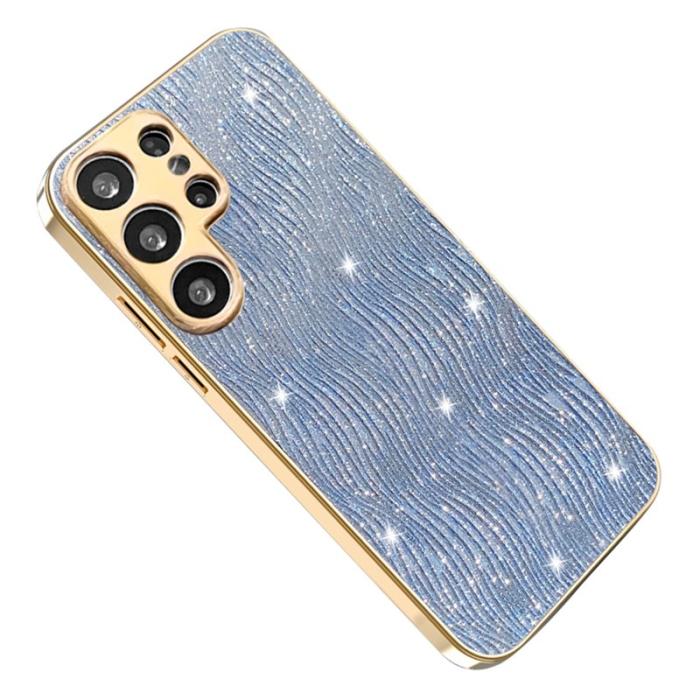 OEM - Mobilskal för Samsung Galaxy S26 Ultra Elektropolerad PU + TPU - Blå