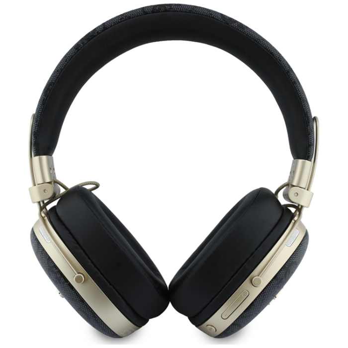 Guess - Guess On-Ear Hörlurar Bluetooth ENC Metal 4G Script Logo - Svart