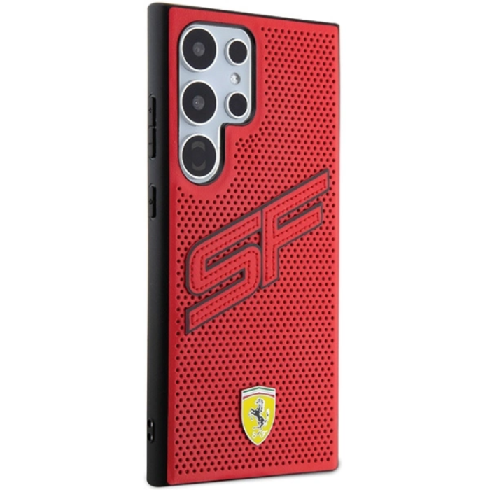 Ferrari - Ferrari Galaxy S24 Ultra Mobilskal Big SF Perforated - Röd
