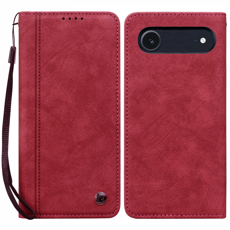 iPhone Air Plånboksfodral med Rem Lines Pattern - Röd | 2353 | AlltMobil