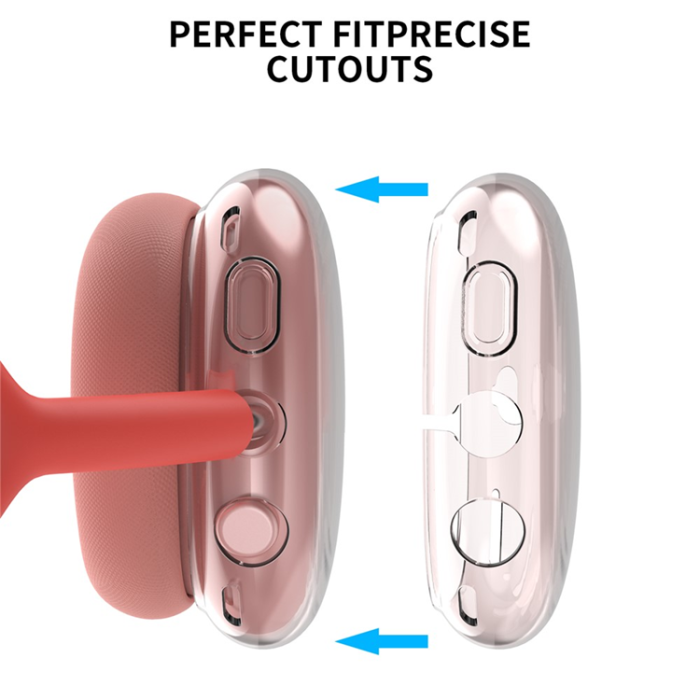 AHASTYLE - AHASTYLE AirPods Max Hörlursskal TPU PT-LC07 - Röd