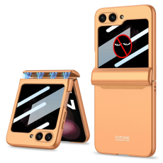 GKK - GKK Galaxy Z Flip 7 Mobilskal med Privacy Skärmskydd - Orange