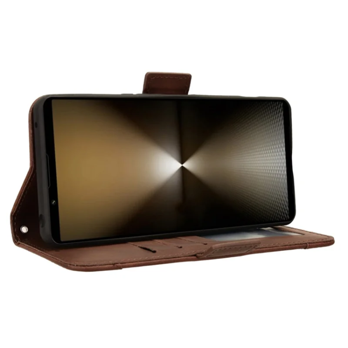 A-One Brand - Sony Xperia 1 VI Plånboksfodral Läder - Brun