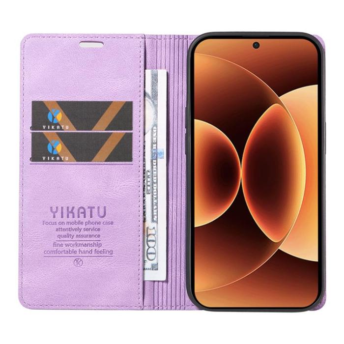 YIKATU - YIKATU Xiaomi 17 Pro Max Plånboksfodral Skin Touch - Lila