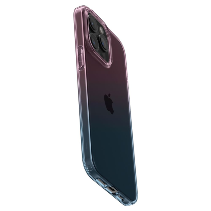 Spigen - Spigen iPhone 15 Pro Mobilskal Liquid Crystal - Gradation Rosa