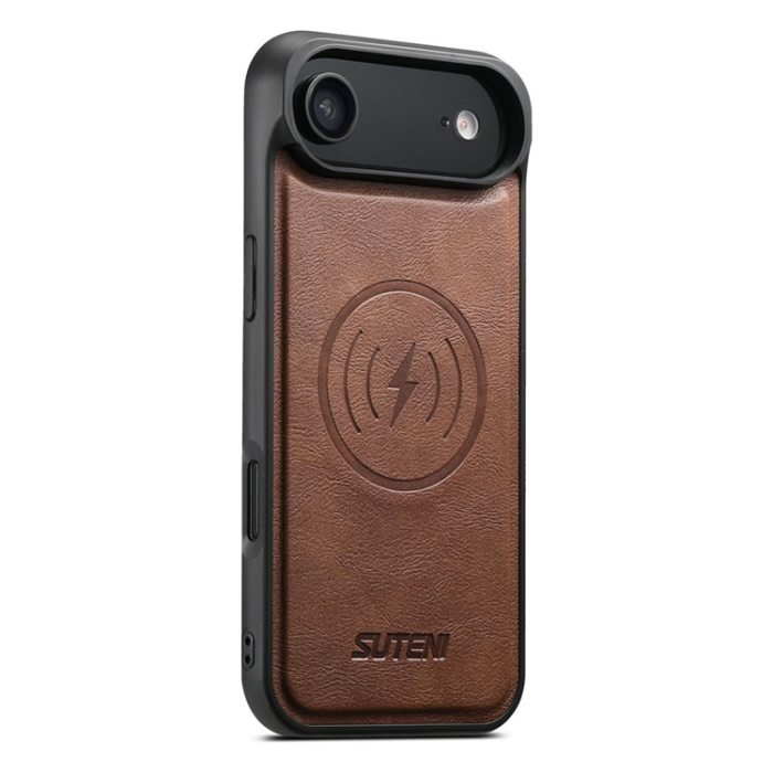 SUTENI - SUTENI iPhone 17 Air Mobilskal MagSafe Cowhide M3 - Brun