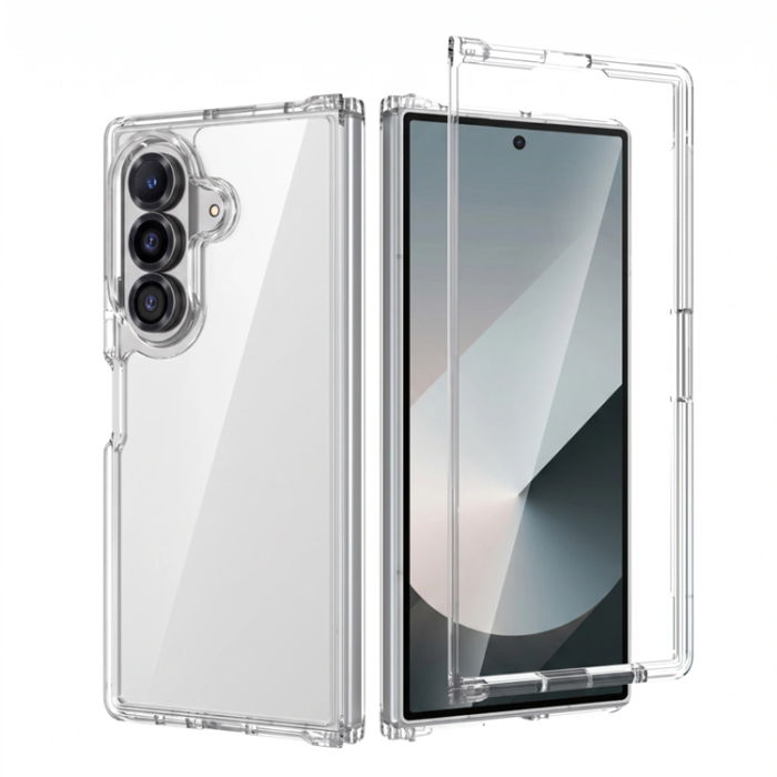 SupCase - Tech-Protect Mobilskal För Galaxy Z Fold 8 Ultra Flexair Hybrid - Clear