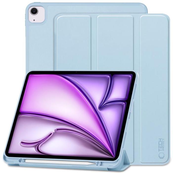 Tech-Protect - Tech-Protect iPad Air 13 (2024) Fodral med pennfack - Himmelsblå