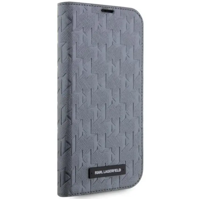 KARL LAGERFELD - KarlLagerfeld iPhone 14 Pro Max Plånboksfodral Monogram Silver
