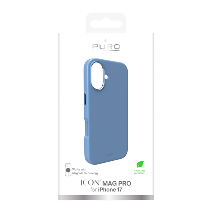 Puro - Puro iPhone 17 Mobilskal Magsafe Liquid Silikone - Blå