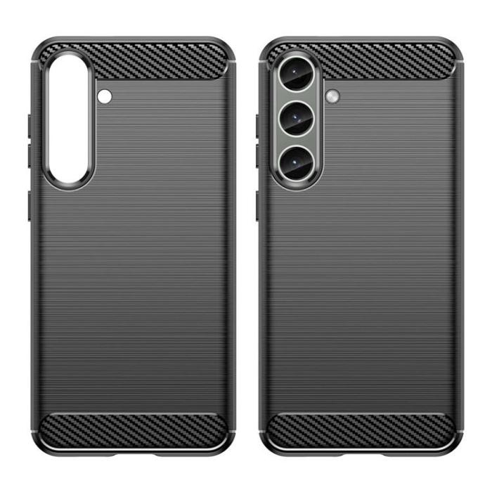 A-One Brand - Galaxy S24 Mobilskal Carbon Fiber - Svart