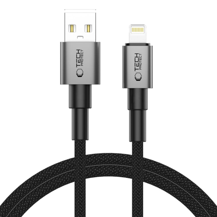 Tech-Protect - Tech-Protect USB-A Till Lightning kabel (1m) Ultraboost - Grå