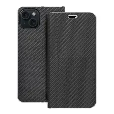 OEM - iPhone 16 Plus Pl&aring;nboksfodral Luna Carbon - Svart